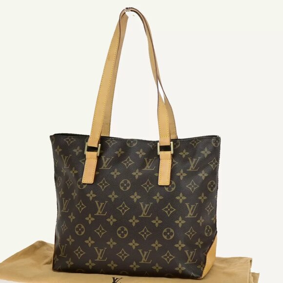 LOUIS VUITTON Cabas Piano Shoulder Bag Monogram Leather Brown M51148 84YF044 - Picture 12 of 15